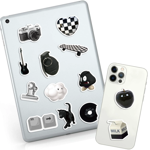 Кофейный ноутбук, чайная чашка, водонепроницаемая наклейка, мобильный телефон, наклейки, простой и элегантный дизайн