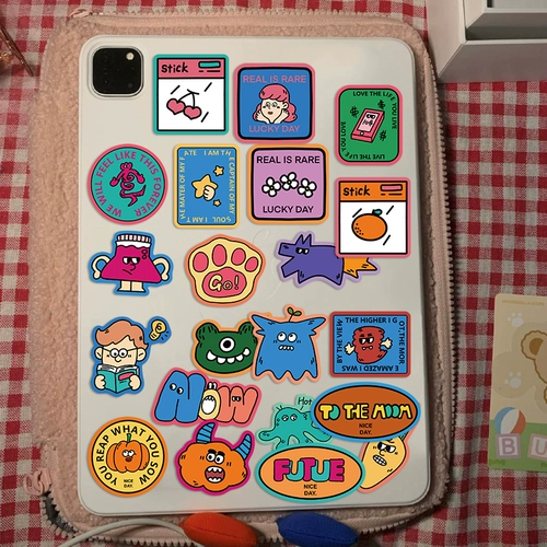 Мультяшная наклейка, ноутбук, водонепроницаемая кофейная защита мобильного телефона, наклейки