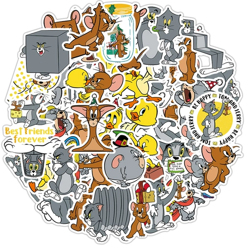 Мультфильм подлинный авторизованный кошачий и мышь Том и Джерри Склейк Склейк Мобильный телефон компьютер iPad