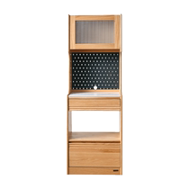 Quanyou Home Log Style Pure Solid Wood Side Cabinet Wall Meal Preparation Storage Cabinet Living Room Home Storage Cabinet DW8065F