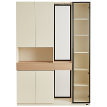 Quanyou Home Modern Simple Home Storage Cabinet Wall Storage Cabinet Glass Door Display Cabinet 600630