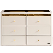 Quanyou Home Light Luxury Style Storage Drawer Cabinet New Six-drawer Cabinet Cloakroom Island Cabinet Jewelry Cabinet 129587