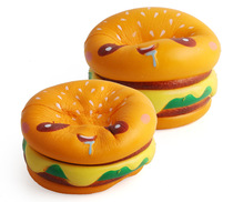 Cake squishy slow rebound decompression toy creative simulation hamburger model soft venting pinch music blind bag