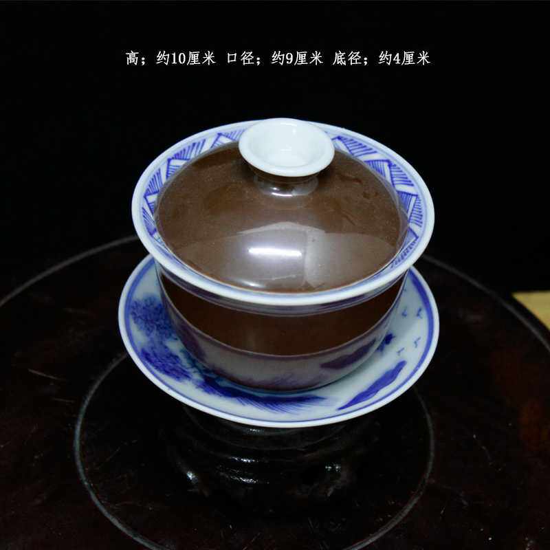 Jingdezhen factory goods Cultural Revolution Porcelain Inventory Old Stock Three Only Bowl Cover Bowl Tea Bowl Collection Sending Gift Tea Cup Tea