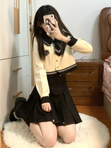 Sichuan Pear Art High Han Style Uniform Jk Suit Skirt Autumn Winter Genuine Original Sailor Suit College Wind JK Skirt Complete Class