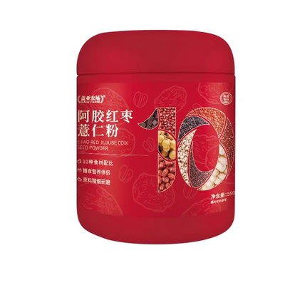 盖亚农场阿胶红枣薏仁粉550g早餐代餐粉