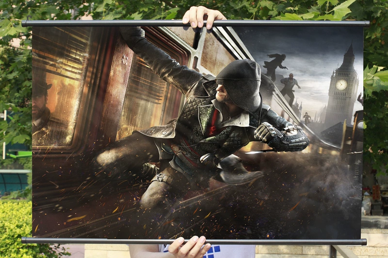 [Flange] Assassin Creed, Yuxiong, bộ sưu tập trò chơi Cindyga, treo tranh, áp phích trang trí trò chơi vải - Game Nhân vật liên quan