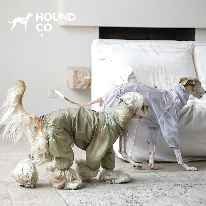 Hound Co ®   Pet Ultra-Light Protective Four-Legged Raincoat Light Shield Rain Jacket