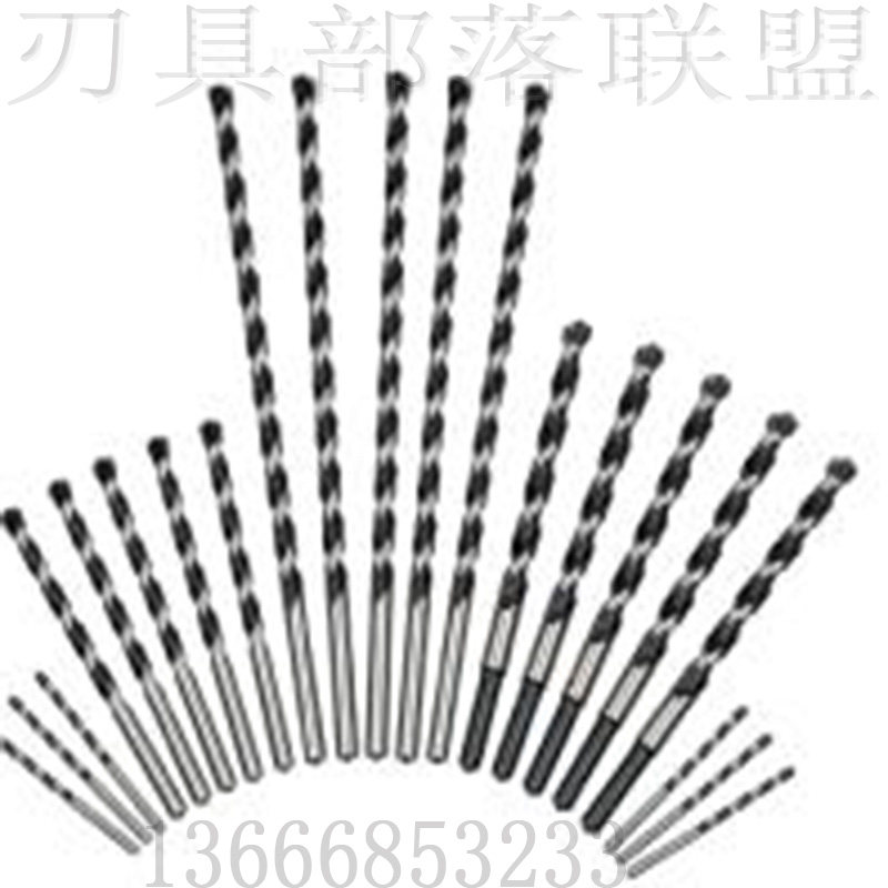 High - speed steel straight - handle linen flower drill - lengthening straight - handle flower drill - ladder taper - decimal point