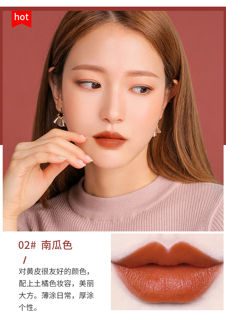 Elf show son môi giữ ẩm lâu bền không tẩy màu nhung mờ son môi nữ sinh viên không cup girl - Son môi bảng màu son bbia kem nắp xanh