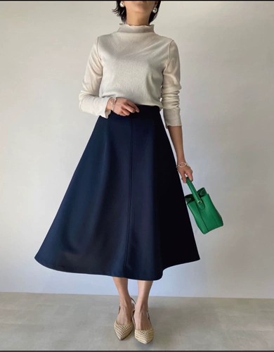 Rive Droite Right Bank Семья японская -созданная половина юбки в форме не вернется после заказа