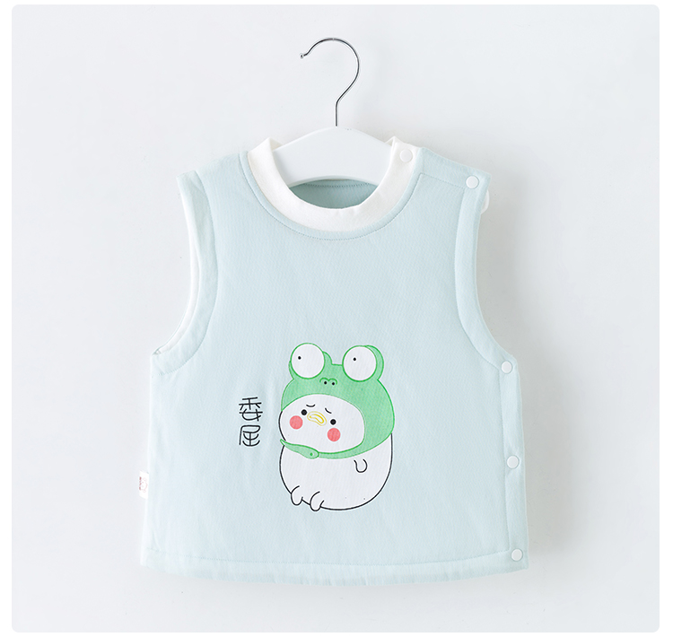 Áo vest cho bé mùa xuân và mùa đông và mùa đông 0 trẻ em 1 tuổi vest vai nữ ấm áp vest nam sơ sinh mỏng manh vest bé - Áo ghi lê shop ao khoac tre em dep