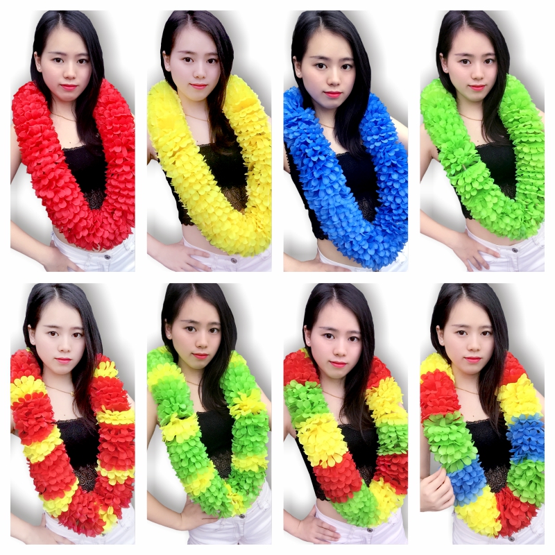 Hawaiian Garland Hanging Neck Award Flower Presenting Champion Award Recognition Recognition Night Bar Singer Front Flower Field Garland