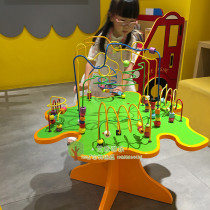 Early childhood kindergarten table tennis ball roller coaster kindergarten early education childrens table game extra large bead educational toy