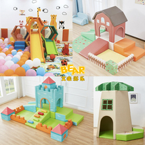 Honeycomb Early Education Center soft slide childrens parent-child climbing and climbing sensory training soft package indoor combination slide