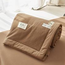 Class A pure cotton curve summer cool quilt air-conditioning quilt student dormitory gift quilt skin-friendly naked sleeping baby bed sheet three-piece set