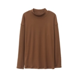 Осенний тонкий приятный телу лонгслив для матери, футболка, большой размер, для среднего возраста, в западном стиле