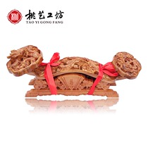 Mahogany Ruyi ornaments solid wood carving everything Fortune living room home furnishings new home gifts housewarming gifts