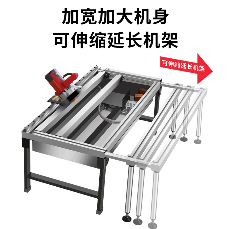 Zinc Kai Tile Chamfering Machine Multifunction wire rail 45 degrees Inverted Side Theorizer Dust-free Cutting Machine Home Floor Tile Edging Machine