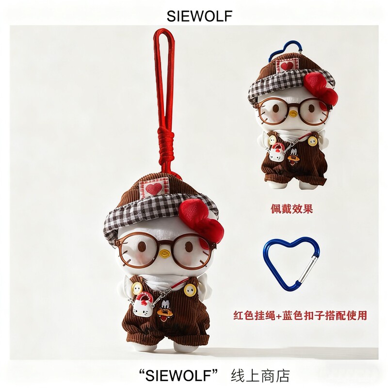Gift Cartoon Cute Cat Bag Pendant Versatile Plush Keychain Decoration Doll Backpack Accessory Female Gift Gift Cartoon Cute Cat Bag Pendant Versatile Plush Keychain Decoration Doll Backpack Accessory Female Gift