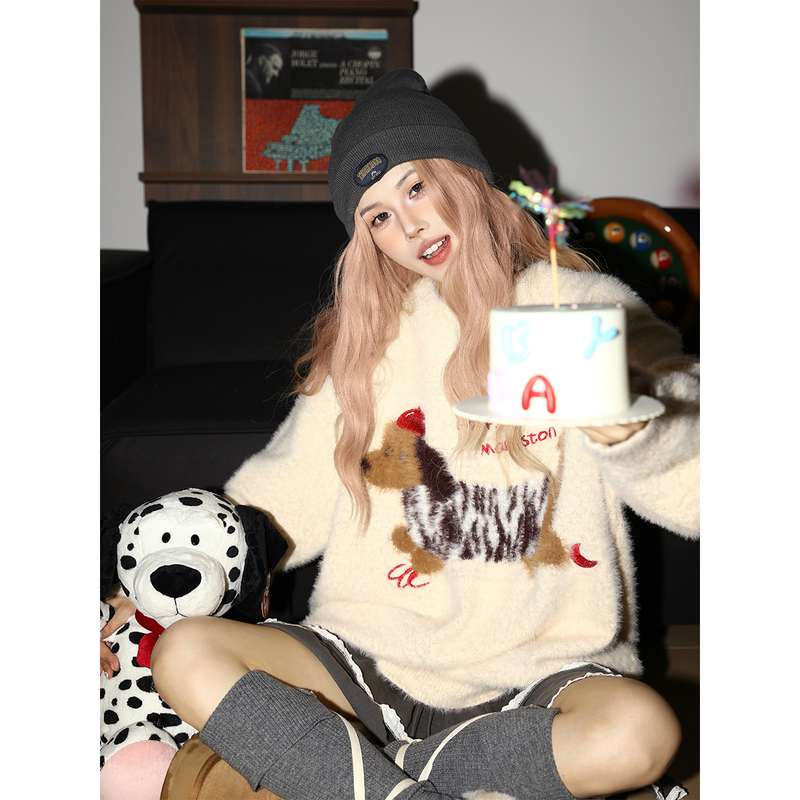Manyston American-Style Trendy Sweater for Women, Autumn and Winter, Casual Style, High-End Feel, Round Neck Pullover Top Manyston American-Style Trendy Sweater for Women, Autumn and Winter, Casual Style, High-End Feel, Round Neck Pullover Top