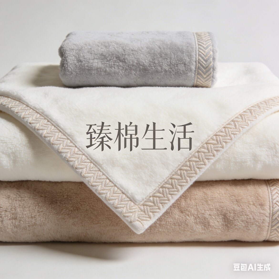臻棉毛巾浴巾优品的LOGO