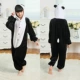Trẻ em phụ huynh-trẻ em mặc nhà jumpsuit flannel trai và gái lớn trẻ em hổ vàng ấm áp đồ ngủ cha mẹ trẻ em đồ ngủ bé trai