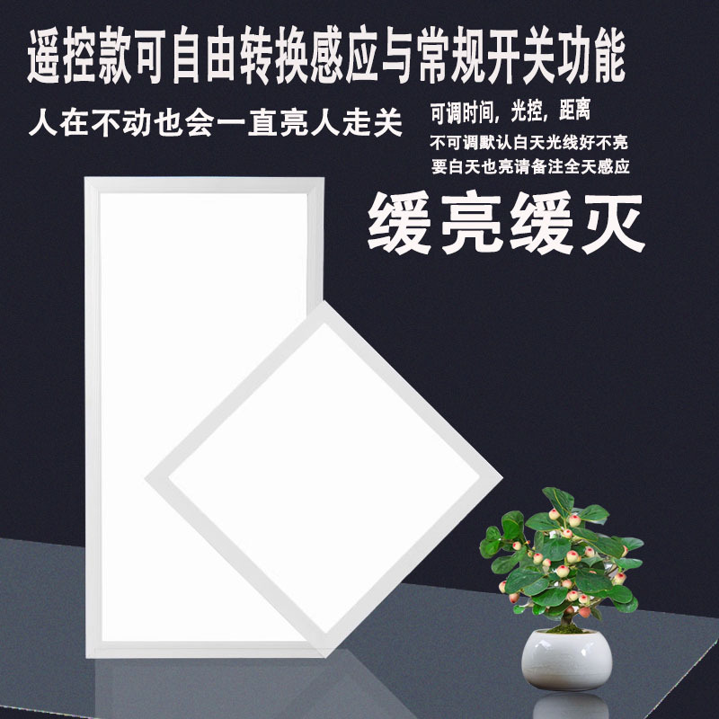 Integrated Ceiling Kitchen and Bathroom Led Smart Human Presence Sensing Radar Panel Light That Stays on Even When No One Is Around