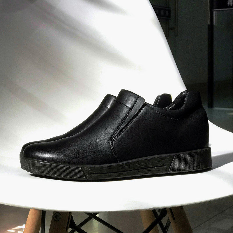 No home positive goods Excellent first floor calf leather autumn-winter plus suede heightening lady Lefort casual leather shoes