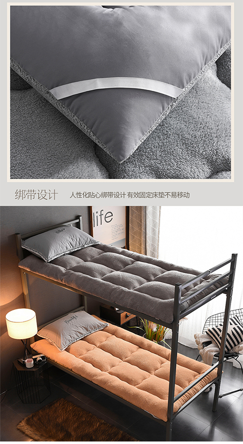 Nệm phòng ngủ sinh viên là ký túc xá 0,9m giường dày giường đơn nhíp mềm 1 m 1,2 m đơn giá nệm cao su