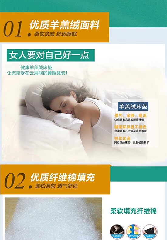 1,5m dày ấm áp mùa đông cashmere giường nệm 1,2m đôi nệm nệm bọt pad là giường 1.8m - Nệm nệm cao su non american