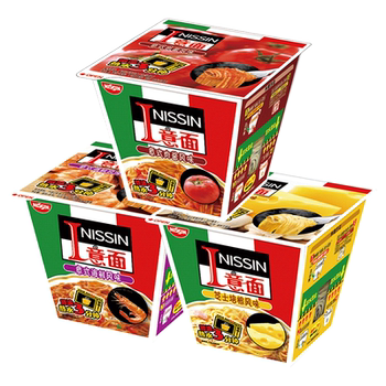 Nissin i pasta, bolognese sauce, seafood cheese, 3 flavors to choose from, mixed noodles, instant noodles