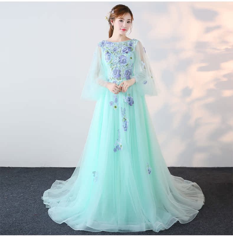 Robe de soirée manche volante - Ref 3210794 Image 16
