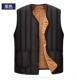 Áo vest mùa đông cộng với áo nhung dày làm ấm áo cotton nam trung niên vest nam trung niên vest trung niên