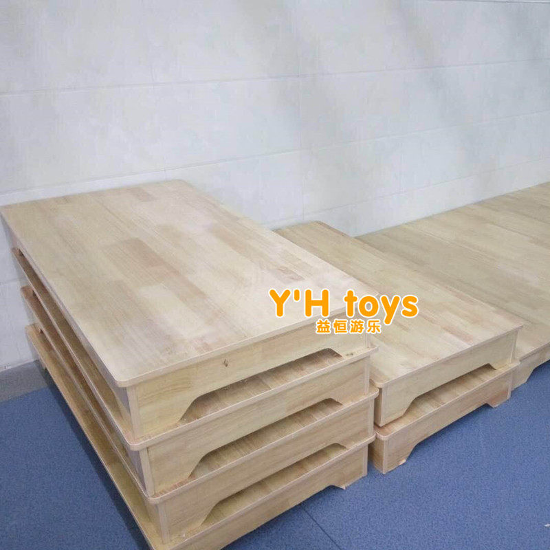Kindergarten special pass bed noon nursery noon break bed children's oak plank bed 120 noon break bed folding folding bed YH
