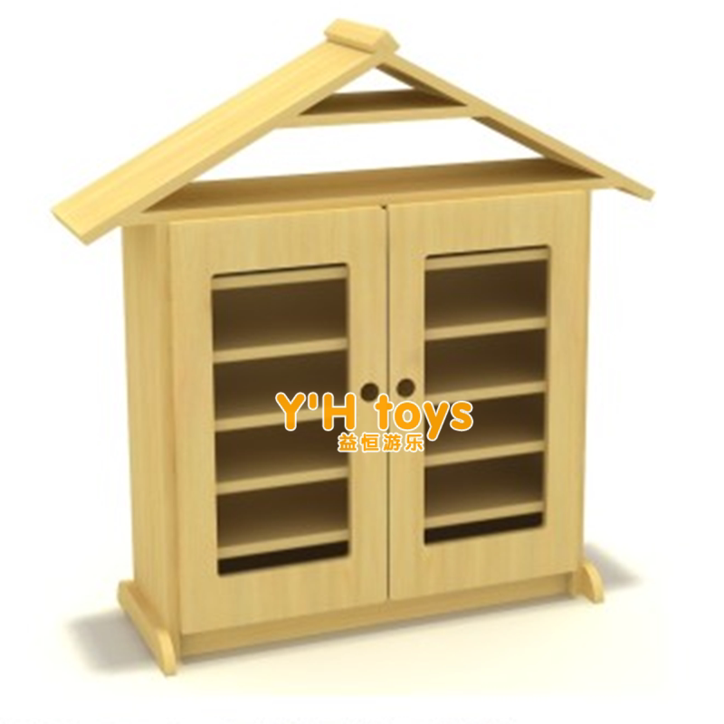 New Pint Kindergarten Entrance Cup Rack With Door Children Tea Water Cup Cabinet Solid Wooden Roof Mouth Cup Cabinet Zhangzione Tea Cup Cabinet