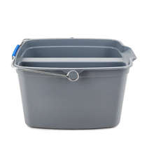 Plastic double-grid bucket Dirty water water purification separation bucket Sewage dirty water separation bucket Hotel cleaning and cleaning portable bucket