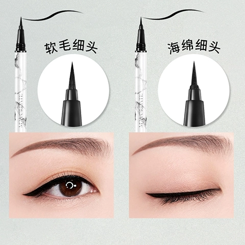 Bút kẻ mắt bằng đá cẩm thạch nóng INS không thấm nước và mồ hôi kéo dài không đánh dấu không làm nhòe người mới bắt đầu bổ sung giả