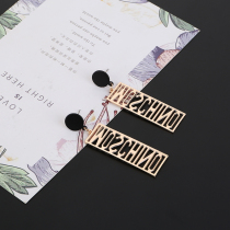 Ear clip female temperament Net red earrings Korean personality trendsetter simple earrings earrings earrings without earrings