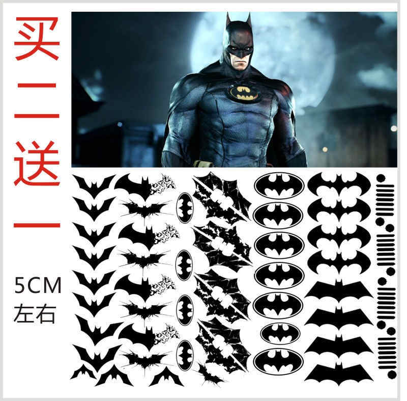 Dc Tattoo Stickers, Waterproof and Long-Lasting, Justice League, Batman, Face Stickers, Back of Hand Stickers, for Men and Women