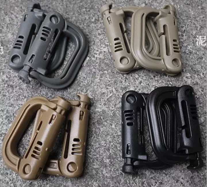 Tactical D - type lock bucking outdoor backpack kettle quickly button