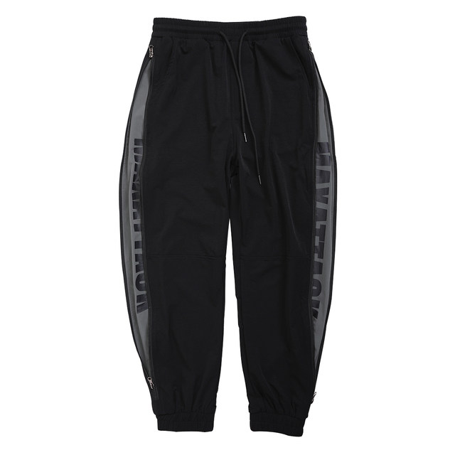 MAXATTACK宽松健身长裤男潮牌休闲运动裤肌肉阔腿束脚拉链裤训练