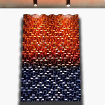 3D three-dimensional wood solid trojan horse Syke TV background wall decorative painting physical hanging painting Entrance diffusion plate acoustics