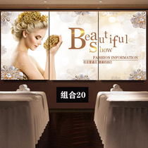 Vertical version of soothing slimming fashion triple painting mud moxibustion one embroidered city foot bathing beauty salon Project poster posters