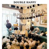 Eighteenth birthday set up adult ceremony theme supplies stage bedroom Net Red indoor 18 dress up Balloon Boys