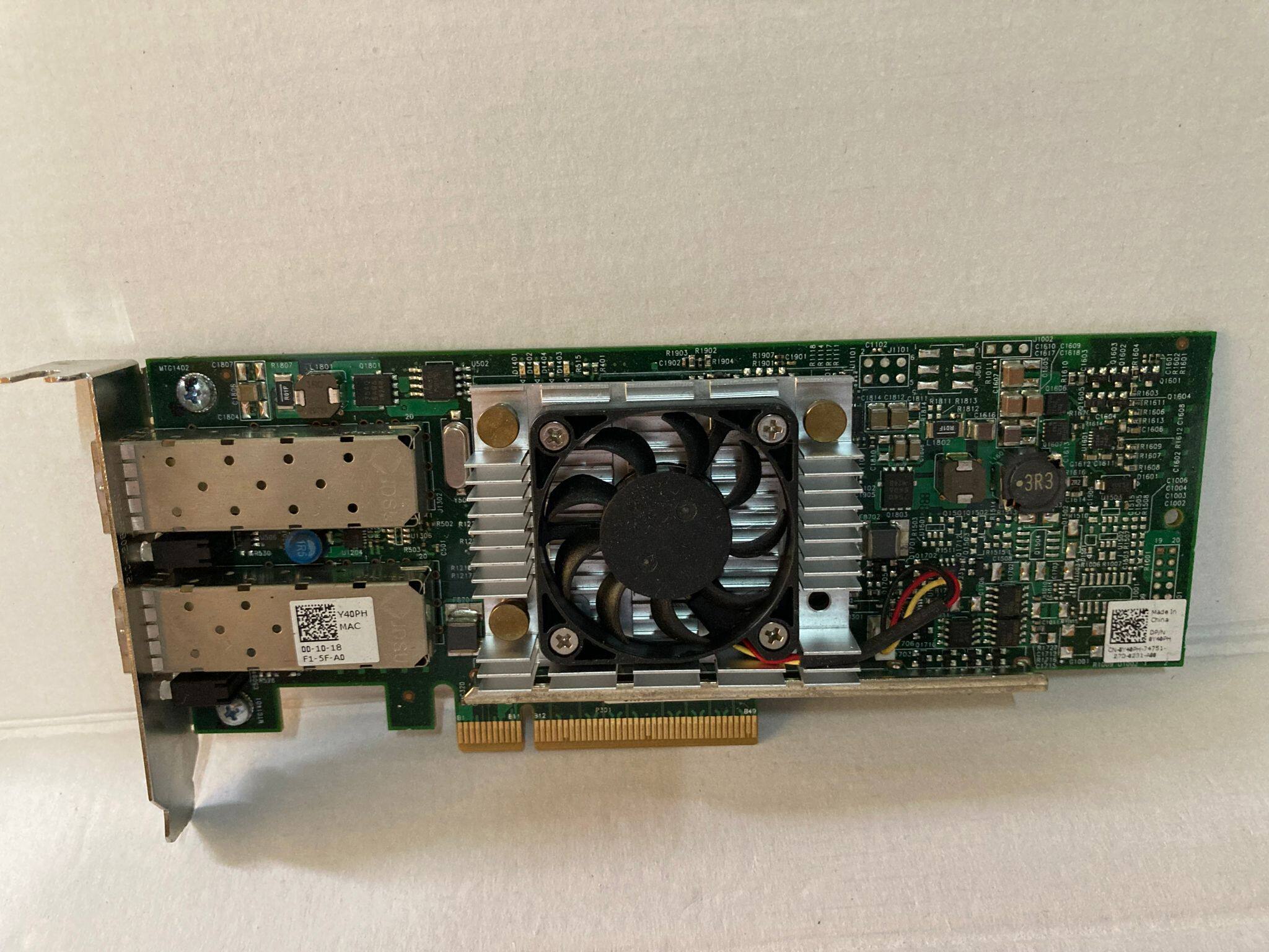 Original dress DELL N20KJ BROADCOM BCM57810S Dual-mouth light outlet 10,000 trillion network card Y40PH-Taobao