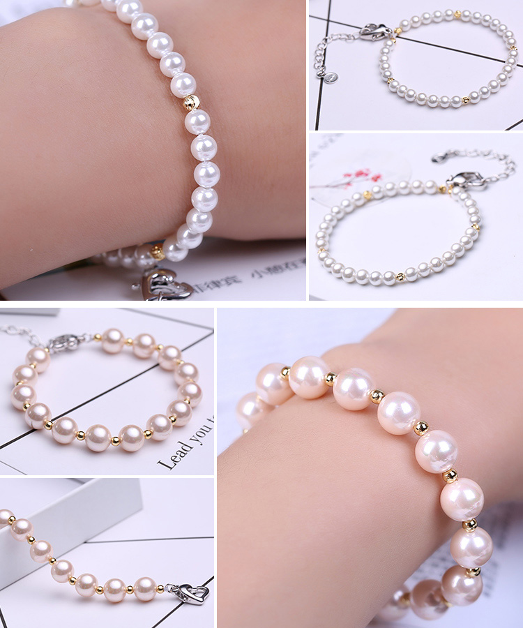 Vòng tay ngọc trai Vòng tay hạt tự nhiên Hàn Quốc Chính hãng Sweet Cô chuỗi Phụ kiện sinh viên Phụ nữ đơn giản nhiều lớp vòng cartier