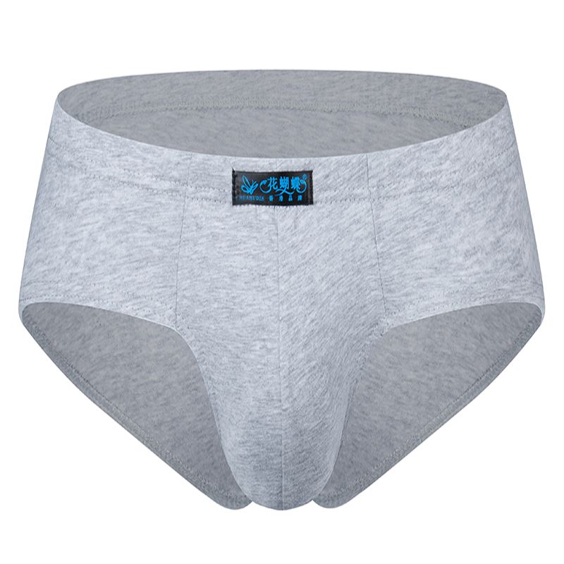 Bốn hộp quà tặng quần lót nam tam giác cao eo cotton trung niên cha già ông béo béo quần short kích thước lớn quần lót đúc 
