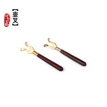  Iron pot fork Iron pot clip Kung Fu tea set Copper ebony copper fork Iron pot Iron pot cover clip Pot cover fork accessories