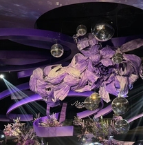 Domestic hand-rolled paper hand-made large floral paper production wrinkled paper wrinkled paper ins style wedding background paper decoration